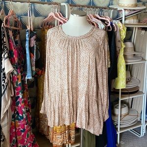 Rust printed Altar'd State tunic